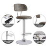 2X Rattan PU Bar Stools Breakfast Bar Chair Kitchen Stool Swivel Barstool