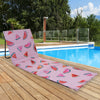 Foldable Sun Lounger Mat Padded Backrest Portable Lightweight Relaxer Outdoor