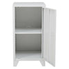1 Door Metal Cabinet Storage Cupboard Shelves Filling Cabinet Hallway Freestand
