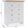 Modern Chest of Drawers Bedside Cabinet Wooden Storage Bedroom Furniture Home