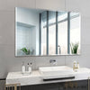 Bevelled Frameless Glass Bathroom Mirror Vanity Shower Mirror Wall Adhesive on