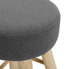Luxury Padded Footstool Wooden Leg/No Ottoman Pouffe Stool Kids Child Chair Seat