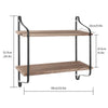 Rustic Wood Tri Wall Shelf Kitchen Floating Shelves Large Corner Racks Storage