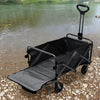 Outdoor Camping Trolley Wheelbarrow Folding Pull Along Wagon Truck Beach Fishing