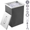 VEVOR 14"x12"x18" Drop in Ice Chest Ice Cooler Ice Bin Stainless Steel w/Cover