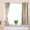 Thermal Blackout Ready Made Eyelet Ring Top Pair of Curtains with Free Tie Backs