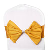 Ready Made Elasticity Stretch Chair Cover Bow Band Buckle Slider Sashes Decor