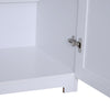 172cm Wooden Storage Cabinet Cupboard With 2 Doors 4 Shelves White Pantry Closet