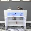 Cabinet Cupboard sideboard TV Unit Matt Body and High Gloss Doors + LED Light