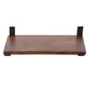 LARGE WALNUT WOOD WOODEN FLOATING SHELVES SHELF UNIT KIT WALL MOUNTED DISPLAY