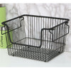 Kitchen Fruit Vegetable Basket Stackable Storage Metal Rack Bathroom Organizer