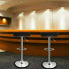 2x Breakfast Bar Stool PU Leather 360°Swivel Kitchen Metal Base Gas Lift Chair