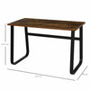 Industrial Writing Desk Simple Study Desk Metal Legs Home Office Workstation
