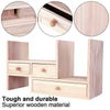 Desktop Bookcase Desk Tidy Storage Rack Organizer Book Display Cabinet 3 Drawers