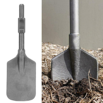 Chrome Steel Clay Spade Scoop Chisel Bit For Electric Breaker with Black Box UK