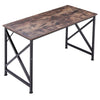 Vintage Industrial Style Metal Frame Wooden COmputer Desk Home Office PC Table