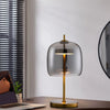 LED Glass Table Lamp Study Office Desk Lighting Bedside Lampshade Night Light