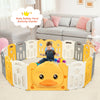 Foldable Baby Playpen Kids Toddler Safety Yard Activity Center W/ Lock & Toys