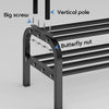 Double Clothes Rail Hanging Rack Garment Display Stand Storage Shelf Heavy Metal