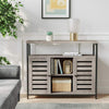 Large Wooden Sideboard Cabinet Industrial Cupboard Buffet Slim Grey Storage Unit