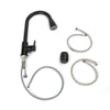 Black Kitchen Sink Taps Pull Out Spray Single Lever Swivel Spout Brass Mixer Tap