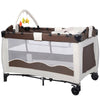 Baby Crib Foldable Playpen Portable Playard Changing Table Infant Bassinet Bed