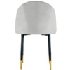 Velvet Dining Chairs Set of 2 Kitchen Leisure Chairs w/ Metal Legs Accent Chairs