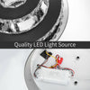 36W LED Crystal Ceiling Light Chandelier Lamp Modern Kitchen Living Room Lights