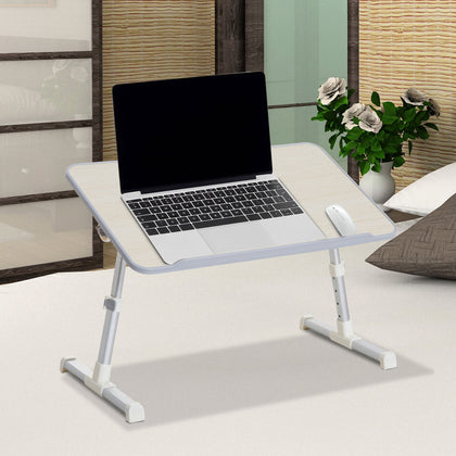 HOMCOM PC Laptop Table with 4-level Height Adjustable Tilt Home Office
