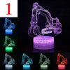 3D Illusion Car LED Night Light 16 Color Touch/Remote Table Desk Lamp Kids Gifts