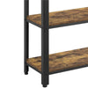 2-Tier Console Table Side Table w/ Drawer and Shelves Entryway Hallway Furniture