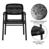 2pcs Reception Chairs PU Leather Meeting Office Chairs Upholstered Guest Chairs