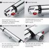 Thermostatic Shower Bar Mixer Valve Tap Chrome Bathroom Twin Bottom 1/2in Outlet