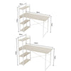 Home Wood Computer Desk PC Laptop Table Office Study Simple Workstation Shelves