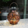 Solar Powered LED Morrocan Lantern Hanging Outdoor Garden Lamp Light Decoration