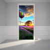 88cm Summer Lavender Door Stickers Murals Self-Adhesive Office Home Decor Gift