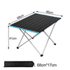 Portable Camping Table Lightweight Foldable Aluminum Tables Folding Picnic Desk