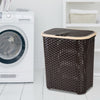 Laundry Basket Washing Clothes Storage Hamper Rattan Style Plastic Basket Large