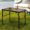 Outsunny Portable Aluminum Folding Picnic Table Outdoor Garden BBQ Party Desk
