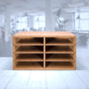 Bamboo Desktop File Sorter A4 Office Document Organiser Storage 8 Compartments,