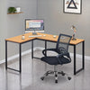 Wood effect L-shaped Computer Desk Corner PC Table Workstation Home Office