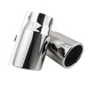 2X 75mm Chrome Stainless Steel tube Car Tail Exhaust Pipe Tip Trim End Muffler