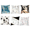 Geometric Marble Cushion Covers Pink Grey Sofa Pillow Case Home Rose Gold Decor