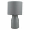 Set of 2 Modern Grey Ceramic 25cm Modern Table Lamp Bedside Lights