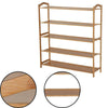 BAMBOO SHOE FOOTWEAR RACK STAND SHELF UNIT ORGANISER WOODEN STORAGE SHELVES