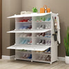 Mondeer 12 Cube DIY Plastic Shoe Storage Cabinet Boxes Cupboard Organizer White