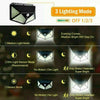 4X 100LED Solar Power PIR Motion Sensor Wall Lights Outdoor Garden Security Lamp