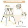 4 in 1 Baby Highchair Infant Feeding Seat Kids Table&Chair Set W/Adjustable Tray