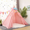 Large Kids Teepee Tent Wooden Playhouse Black White Pink Xmas Gift For Boy Girl
