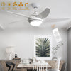 Dimmable LED Ceiling Fan Light Home 52inch 5-Blades Electric Fan Remote Control